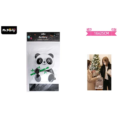 BOLSAS DE DULCES PANDA 16*25CM 10PCS - 1