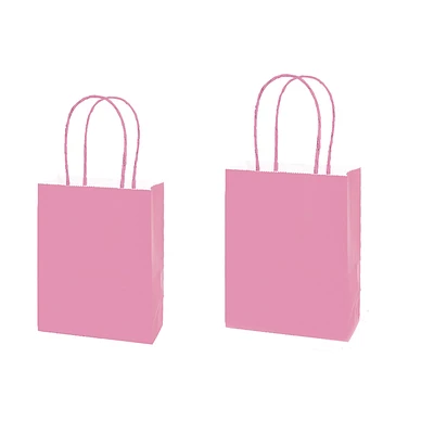 BOLSA DE PAPEL KRAFT EXTRA GRANDE ROSADO 31*42*12CM 12PCS - 1