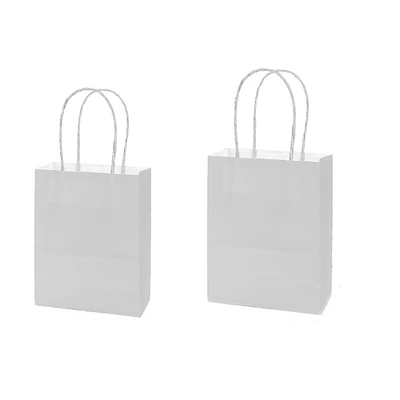 BOLSA DE PAPEL KRAFT EXTRA GRANDE PLATEADO 31*42*12CM 12PCS - 1
