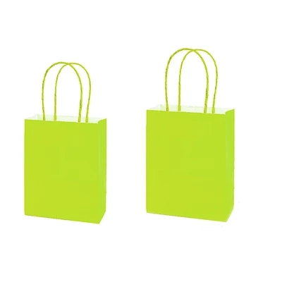 BOLSA DE PAPEL KRAFT EXTRA GRANDE VERDE CLARO 31*42*12CM 12PCS - 1