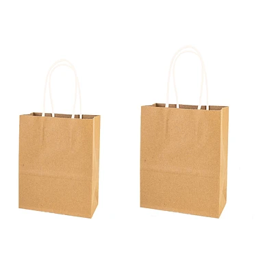 BOLSA DE PAPEL KRAFT GRANDE COLOR NATURAL 26*33*12CM 12PCS - 1