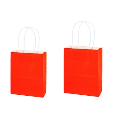 BOLSA DE PAPEL KRAFT PEQUEÑA ROJO 15*21*8CM 12PCS - 1