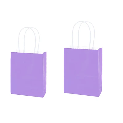 BOLSA DE PAPEL KRAFT PEQUEÑA MORADO 15*21*8CM 12PCS - 1