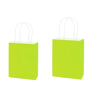 BOLSA DE PAPEL KRAFT PEQUEÑA VERDE CLARO 15*21*8CM 12PCS - 1