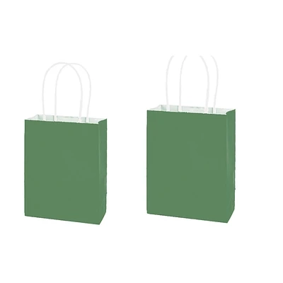 BOLSA DE PAPEL KRAFT PEQUEÑA VERDE OSCURO 15*21*8CM 12PCS - 1