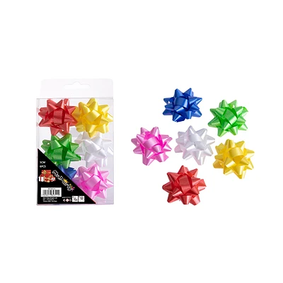 LAZOS ESTRELLA PARA REGALO COLORES SURTIDOS 5CM 6PCS - 2
