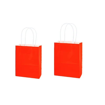 BOLSA DE PAPEL KRAFT MINI ROJO 12*15*6CM 12PCS - 1
