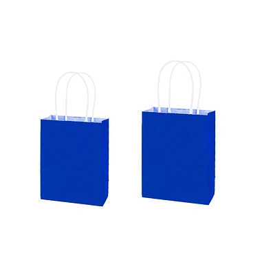 BOLSA DE PAPEL KRAFT MINI AZUL 12*15*6CM 12PCS - 1