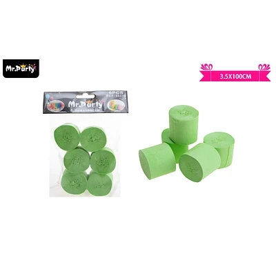 FESTON DE FIESTA DECORATIVO VERDE CLARO 3.5CM*10M 6PCS - 1