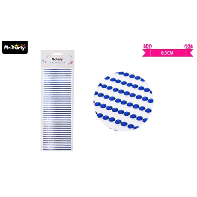 STICKER PEGATINAS DE DIAMANTES AZUL PARA ROSTRO 0.3CM - 1