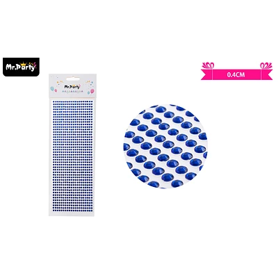 STICKER PEGATINAS DE DIAMANTES AZUL PARA ROSTRO 0.4CM - 1