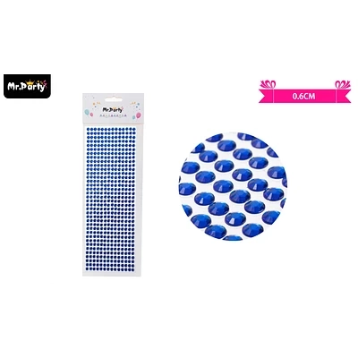 STICKER PEGATINAS DE DIAMANTES AZUL PARA ROSTRO 0.6CM - 1