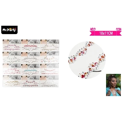 PEGATINAS DE DIAMANTES PARA CUELLO 11*18CM 1PCS DISEÑO ALEATORIO - 1