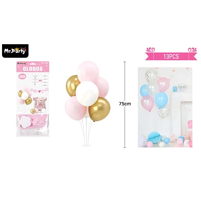 SET DE GLOBOS CON BASE BABY SHOWER 13PCS - 1