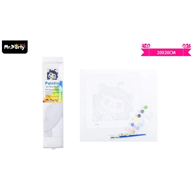 KIT DE PINTURA AL OLEO POR NUMEROS 20*20CM - 1