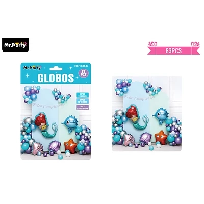 SET DE GLOBOS LATEX CON SIRENA 83CS - 1