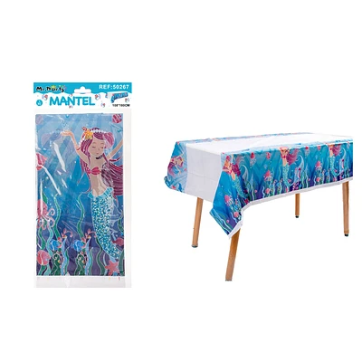 MANTEL PLASTICO SIRENA 108*180CM - 1
