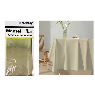 MANTEL METALICO CHAMPAGNE 137*183CM - 1