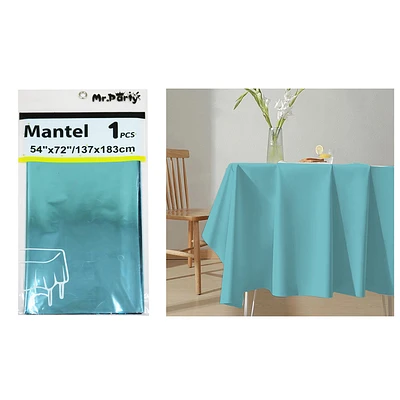 MANTEL METALICO CELESTE 137*183CM - 1