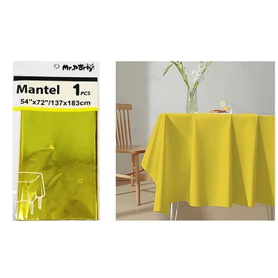 MANTEL METALICO DORADO 137*183CM - 1