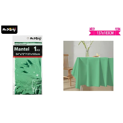 MANTEL METALICO VERDE 137*183CM - 1