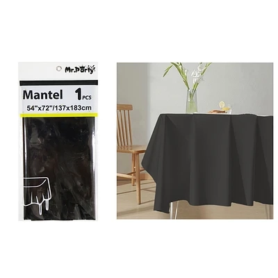 MANTEL METALICO NEGRO 137*183CM - 1