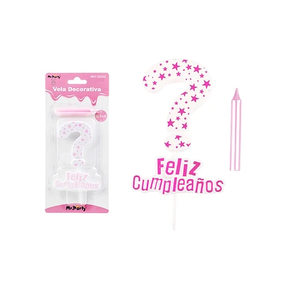 VELA DE SIGNO ? ROSADO CLARO - 1