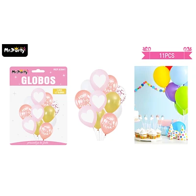 SET DE GLOBOS DE LATEX 11PCS - 1