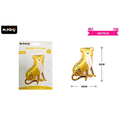 GLOBO METALICO LEOPARDO 60X76CM - 1