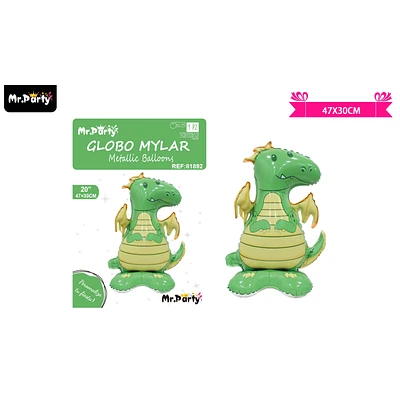 GLOBO METALICO DINOSAURIO 47*30CM - 1