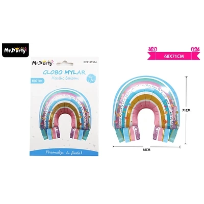 GLOBO METALICO ARCOIRIS 68*71CM - 1