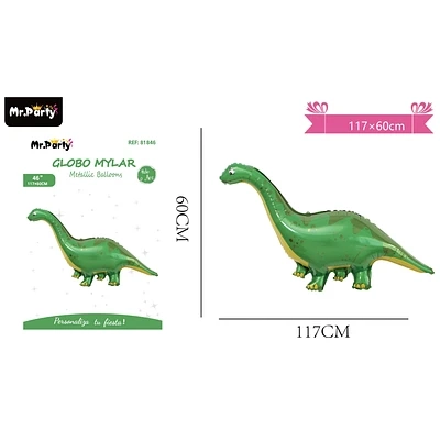 GLOBO METALICO DINOSAURIO 117*60CM - 1