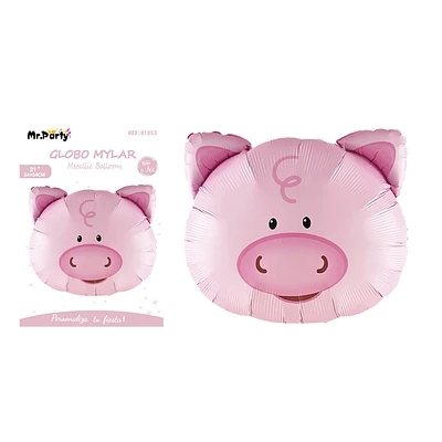 GLOBO METALICO CHANCHO 54*54CM - 1