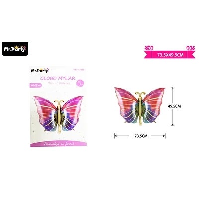 GLOBO METALICO MARIPOSA 73.5*49.5CM - 1