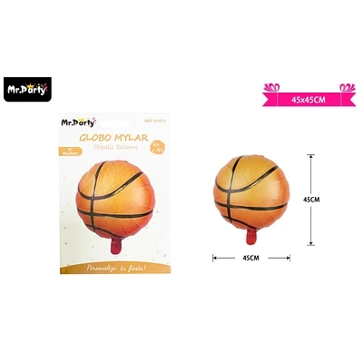 GLOBO METALICO BALONCESTO 45CM - 1