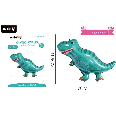 GLOBO METALICO DINOSAURIO 41.5*37CM - 1