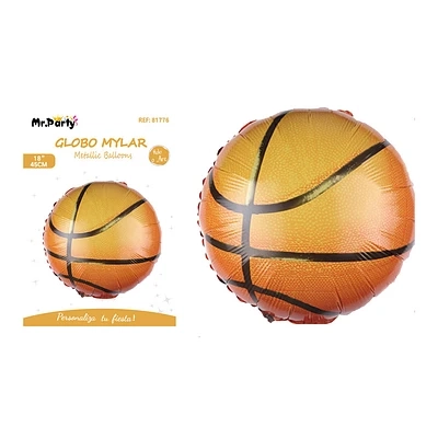 GLOBO METALICO BALONCESTO 45CM - 1