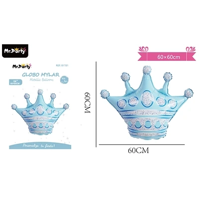 GLOBO METALICO CORONA CELESTE 60*60CM - 1