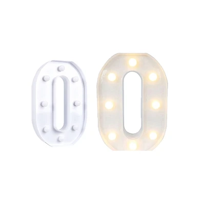 LETRA O CON LUZ LED 22CM - 2