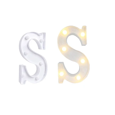 LETRA S CON LUZ LED 22CM - 2