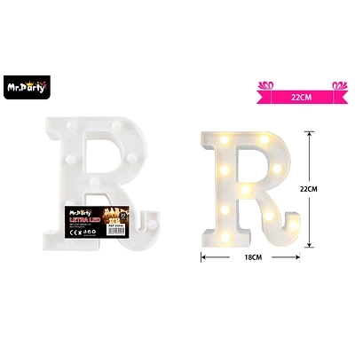 LETRA R CON LUZ LED 22CM - 1