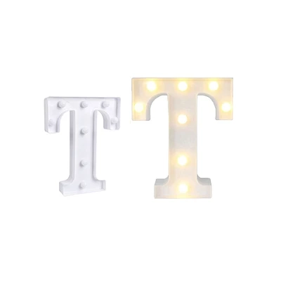 LETRA T CON LUZ LED 22CM - 2