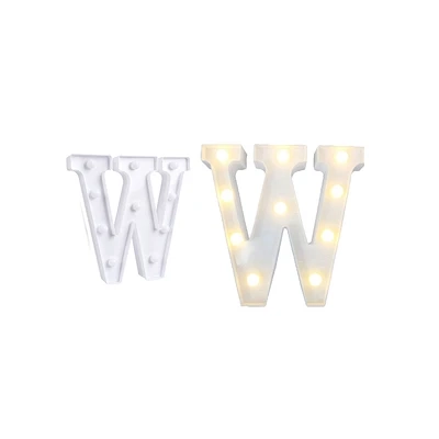LETRA W CON LUZ LED 22CM - 2