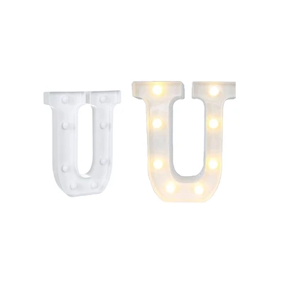 LETRA U CON LUZ LED 22CM - 2