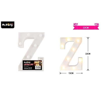 LETRA Z CON LUZ LED 22CM - 1