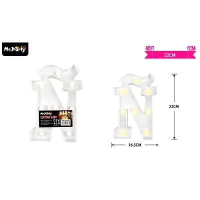 LETRA Ñ CON LUZ LED 22CM - 1