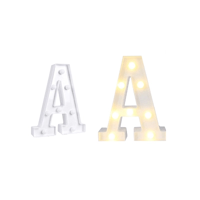 LETRA A CON LUZ LED 22CM - 2