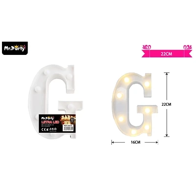 LETRA G CON LUZ LED 22CM - 1