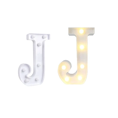 LETRA J CON LUZ LED 22CM - 2
