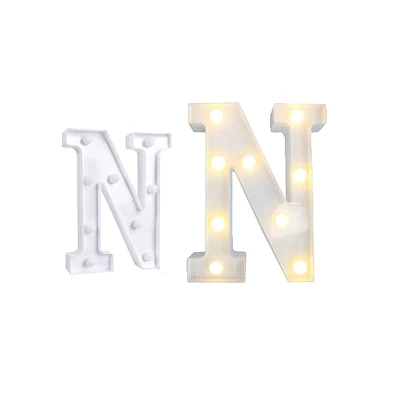 LETRA N CON LUZ LED 22CM - 2